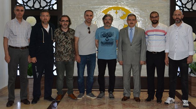 Atiker Konyaspor Heyeti  Rektör Mustafa Şahin’i Ziyaret Etti