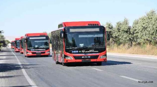 Konya Büyükşehir’in toplu ulaşım filosu yeni araçlarla güçleniyor