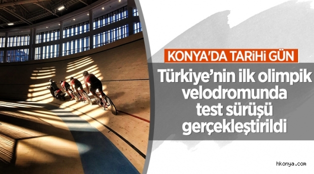Türkiye'nin ilk olimpik veledromunda test sürüşü yapıldı